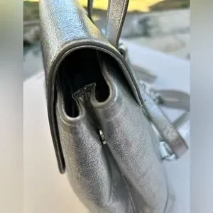 ?NWT Sam Edelman Metallic Silver Doreen Backpack Sam Edelman | Bags | Sam Edelman Doreen Ring Backpack | Poshmark main image 2